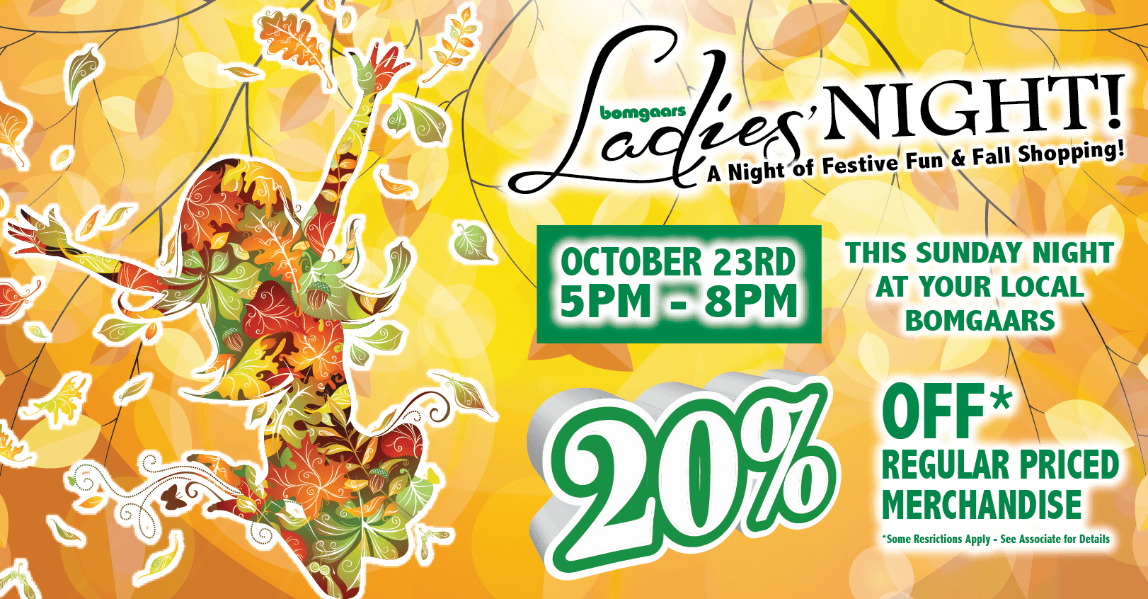 Image of Bomgaars ladies night event - October 23 from 