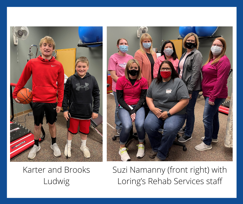 Karter and Brooks Ludwig; and Suzi Namanny (front right