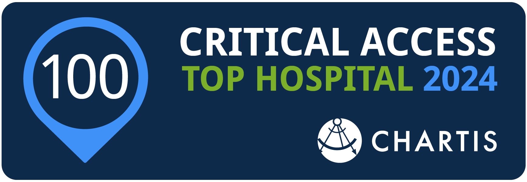 Chartis 2024 Top 100 Critical Access Hospital logo